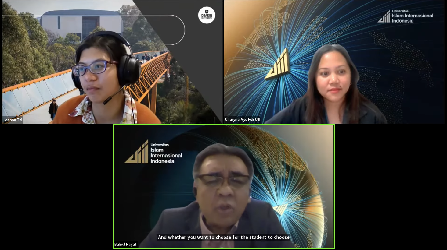 Experts from UIII and Deakin University Share Practices for Assessing Diverse Students