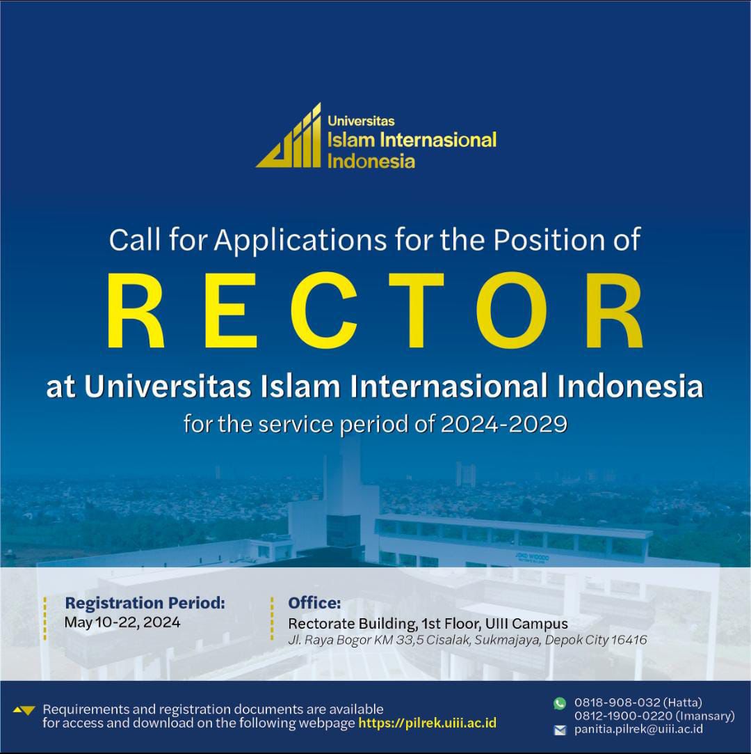UIII Seeks a Visionary Leader: Rector Application Open for 2024-2029 Period